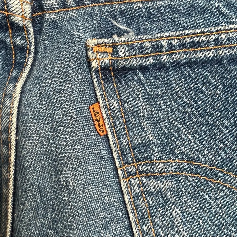 Vintage Orange Tab Levi’s 517 Straight Leg Blue Jeans